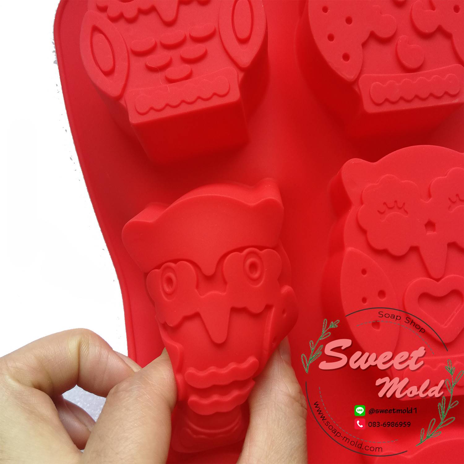 แม่พิมพ์นกฮูก ขนาด85กรัม 6ช่อง รหัสสินค้า: 007517