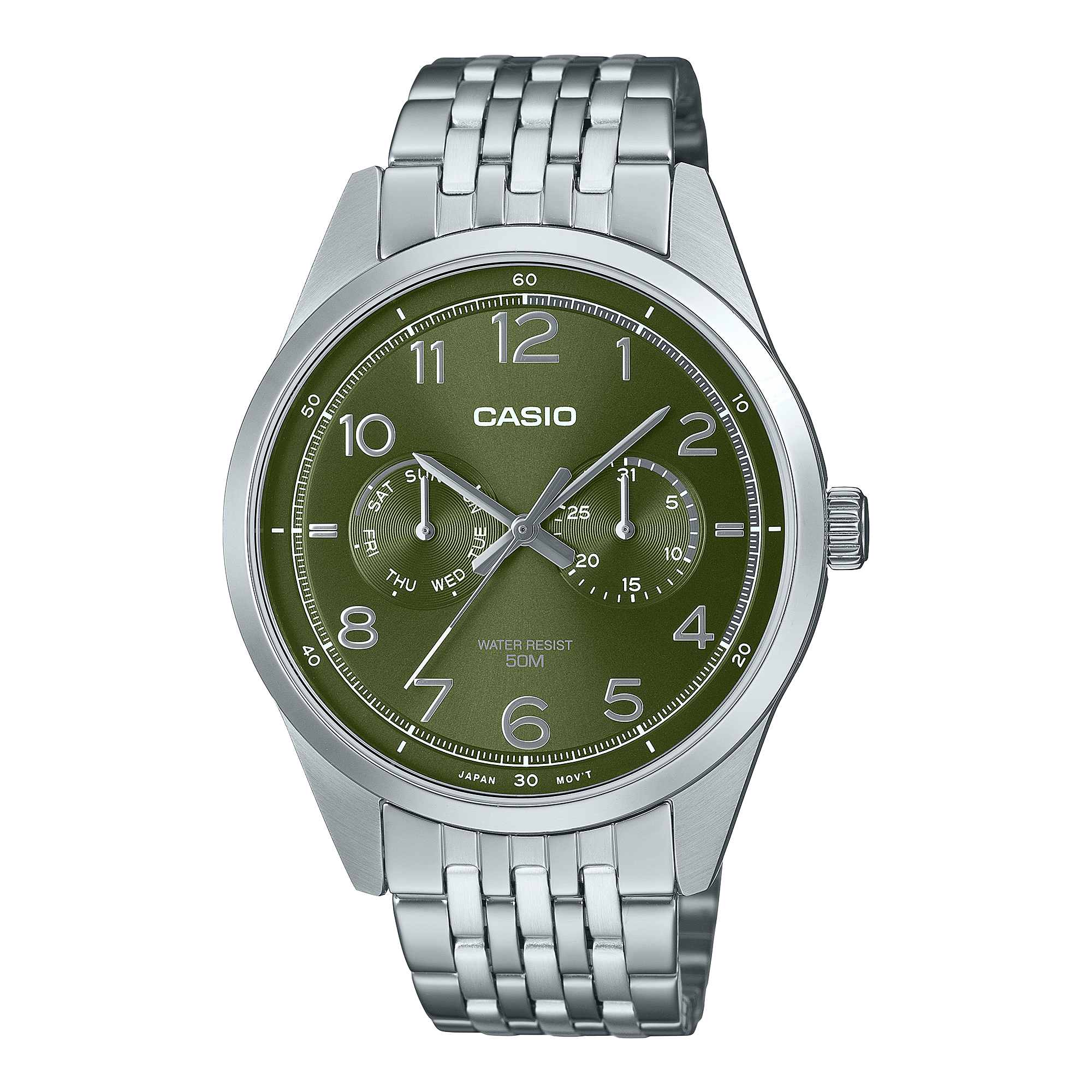 MTP-E340D-3AV | หลายเข็มนาฬิกา - สุภาพบุรุษ | Dress