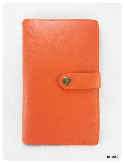 (bb-801-08) กระเป๋าใส่สมุดบัญชีฯ สีส้มแสด PD