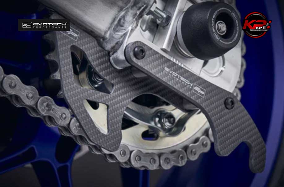 ขาตั้ง Evotech Carbon Fibre Toe Guard - GP Style Paddock Stand Plates - Yamaha YZF-R9 (2025+)