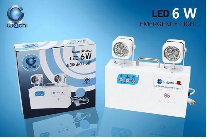 ไฟฉุกเฉินLED 6 W IWACHI เครื่องสำรองไฟฉุกเฉิน