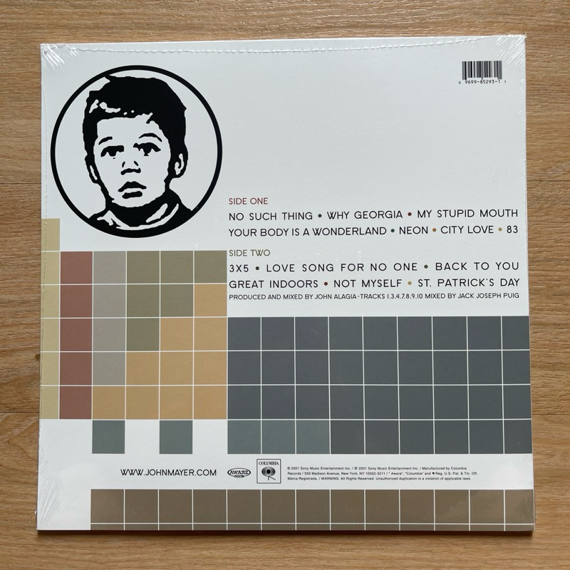 แผ่นเสียง John Mayer – Room For Squares,Vinyl, LP, Album, Reissue, 180 gram, US มือหนึ่ง ซีล