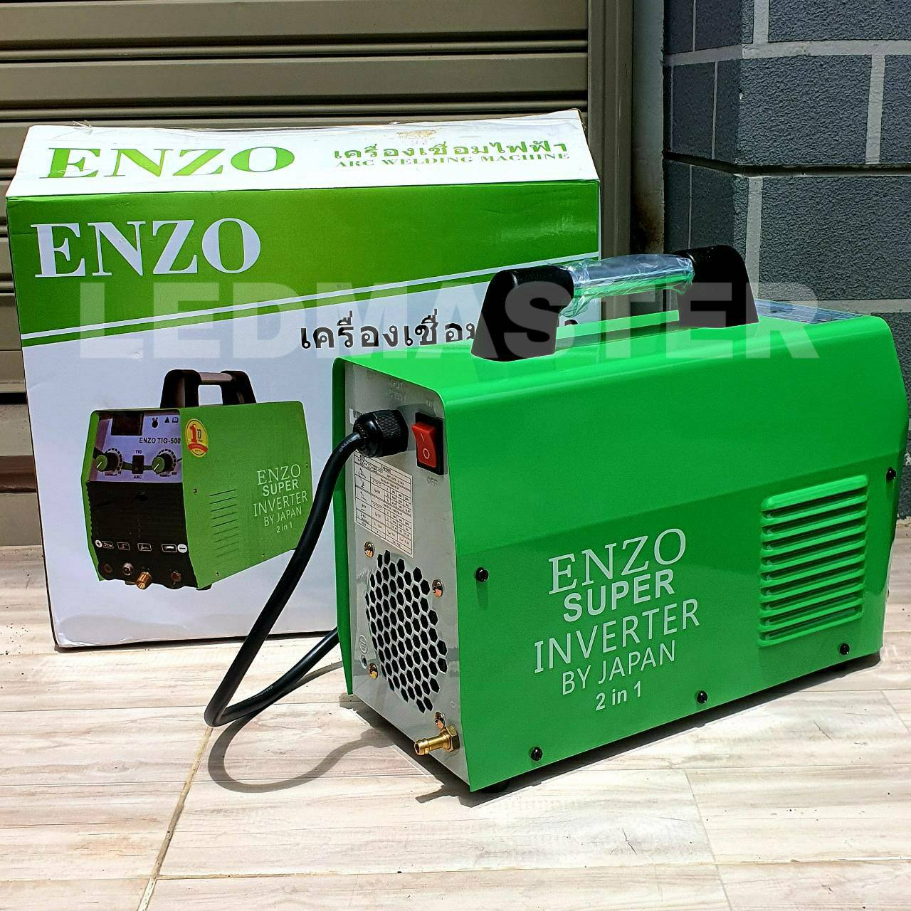 ตู้เชื่อมอินเวอร์เตอร์ ยี่ห้อ Enzo รุ่น INVERTER TIG-500 2 IN 1 ใช้ได้2 ระบบ ทั้ง ARC และ TIG กระเเสงไฟเเรงเเละคงที่ พร้อมอุปกรณ์ครบชุด / เครื่องเชื่อมอินเวอร์เตอร์ เครื่องเชื่อมไฟฟ้า inverter ตู้เชื่อมไฟฟ้าอินเวอร์เตอร์
