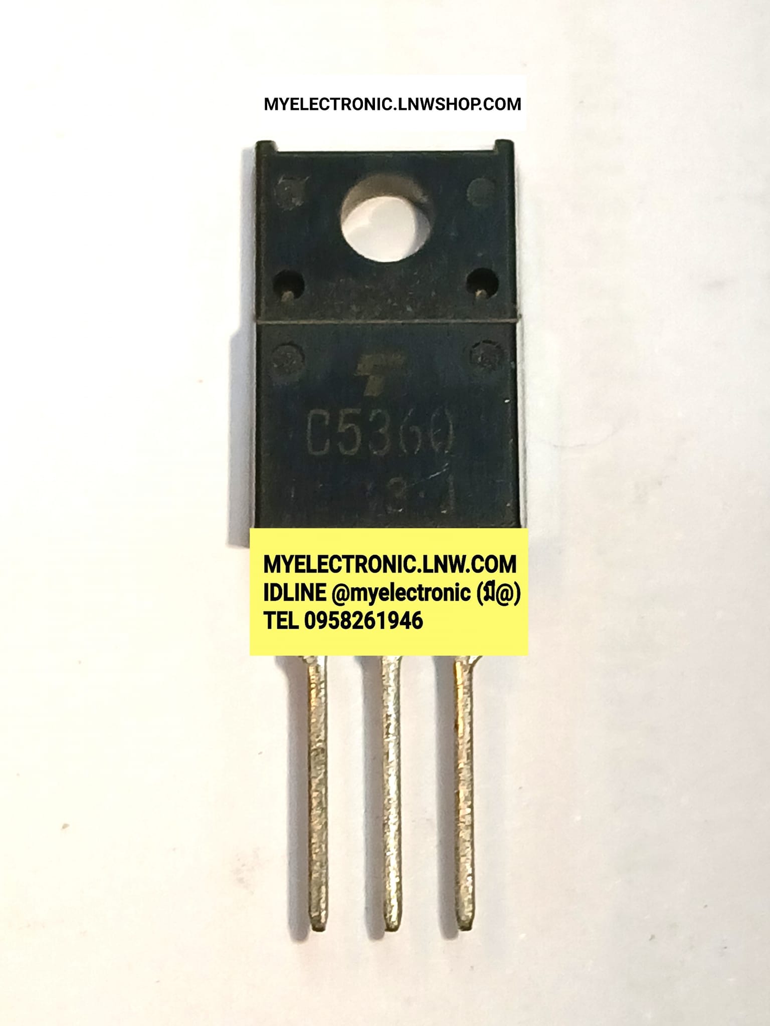ขาย 2SC5360 ทรานซิสเตอร์ ตัวถัง TO-220F TRANSISTOR 2S C5360 ยี่ห้อ โตชิบ้า TOSHIBA ราคา ตัวละ . . . . หน่วย บาท