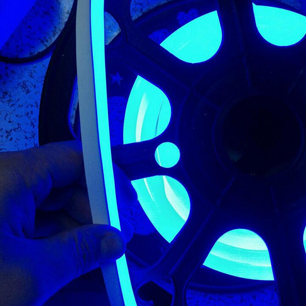 [ฟรี ! ปลั๊กหัวจ่าย ] LED Neon Flex AC220V เเบ่งขาย 5 เมตร ไฟเส้น led นีออนเฟล็กซ์ ไฟแอลอีดีนีออนดัด สามารถ ตัด ดัด โค้ง งอ ตกเเต่งายในและภายนอกสถานที่หรือการเดินไฟซ่อนฝ้า -กดเลือก แสงขาว วอร์ม เขียว เเดง น้ำเงิน ฟ้า เหลือง ความยาว 5 เมตร