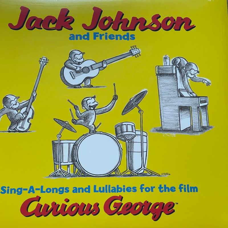 แผ่นเสียง Jack Johnson - Sing-A-Longs And Lullabies For The Film Curious George ,Vinyl Us มือหนึ่ง ซีล