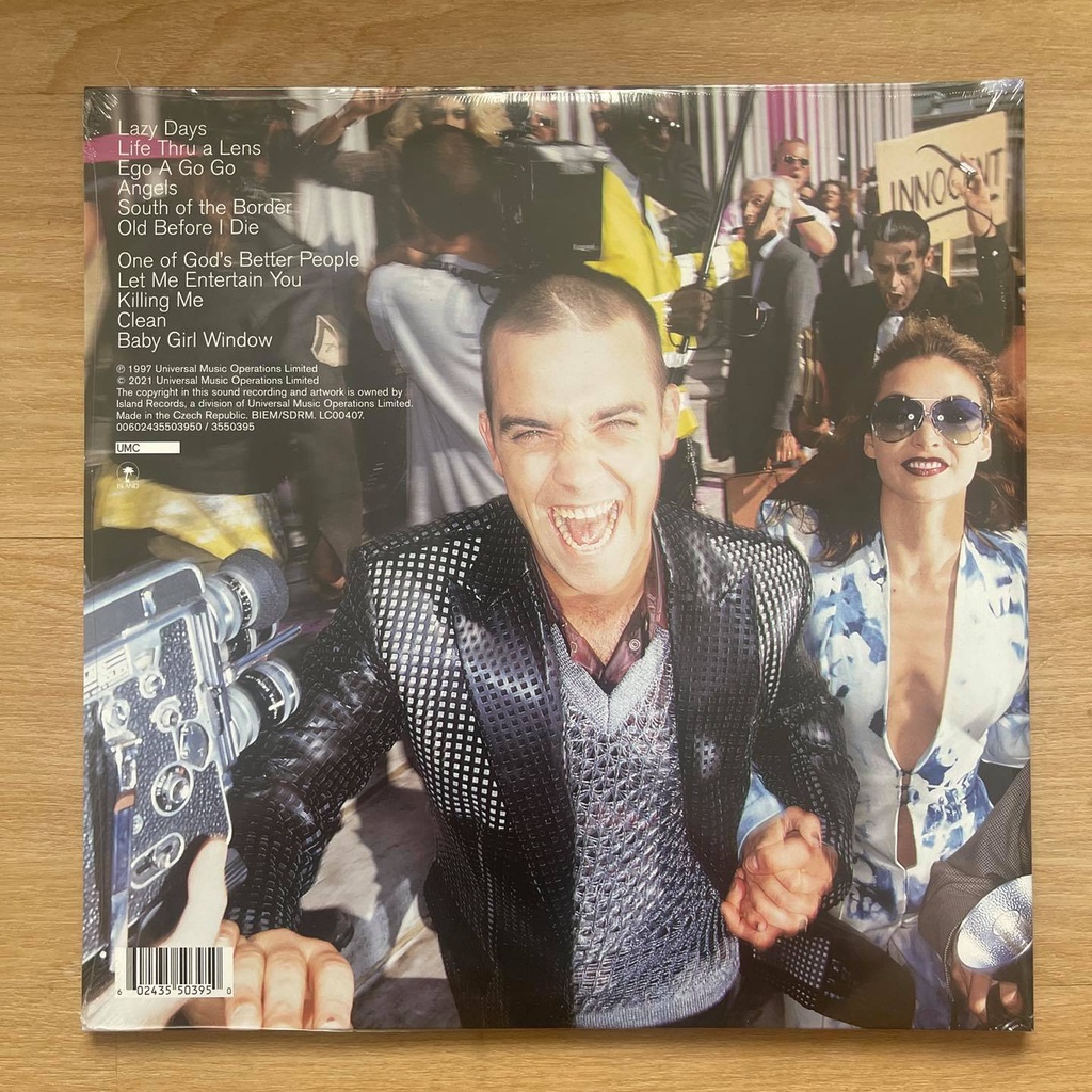 แผ่นเสียง Robbie Williams – Life Thru A Lens ,Vinyl, LP, Album, Stereo, Gatefold แผ่นเสียง มือหนึ่ง ซีล