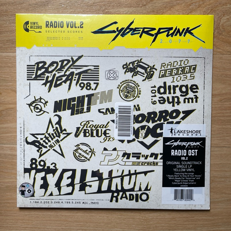 แผ่นเสียง Various - Cyberpunk 2077 Radio OST Vol. 2 ,Vinyl, LP, Album, Compilation, Yellow มือหนึ่ง ซีล
