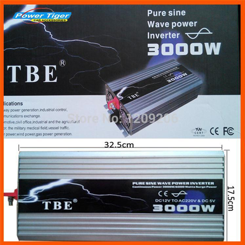 TBE Inverter 12V 5000W เครื่องแปลงไฟจากกระแสตรงDC 12V ไปเป็น กระแสสลับAC 220V