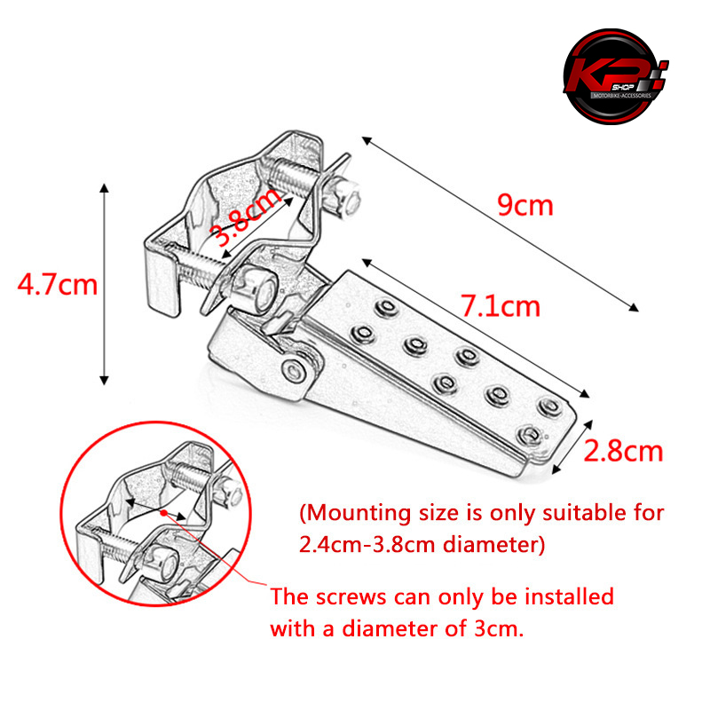 พักเท้าแต่ง มอเตอร์ไซค์