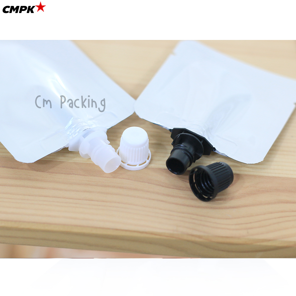 ซองครีมเซเว่นติดจุก ซอง DIY 5-15 mL เนื้ออลูมิเนียมฟอยล์ฝาเกลียว (รุ่นฝาเล็ก 0.82 ซม.) แพค 100 ถุง