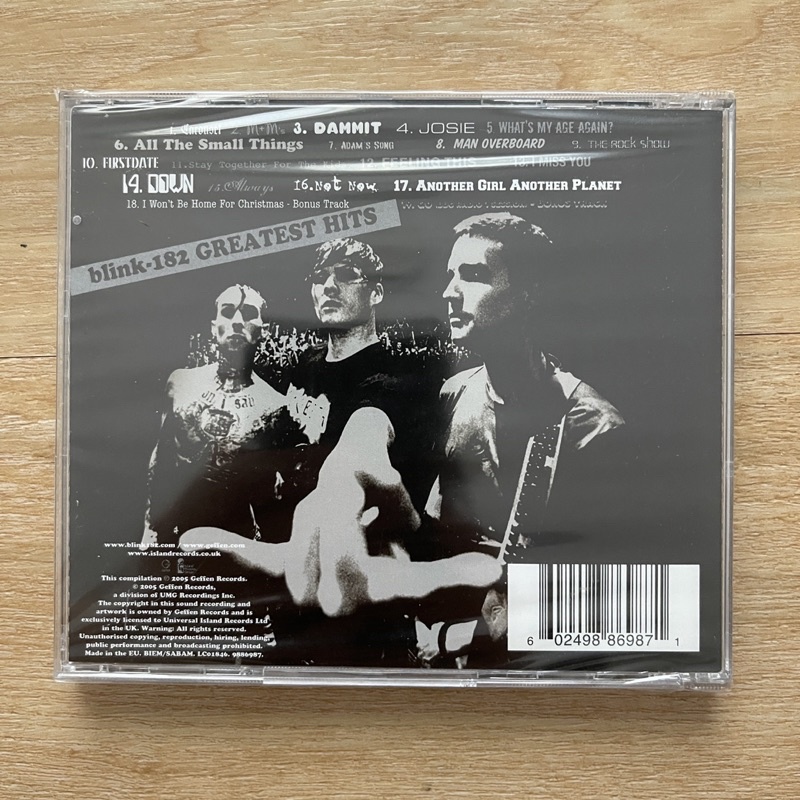 แผ่น CD ซีดีเพลง Blink-182 – Greatest Hits แผ่นแท้ ใหม่ ซีล