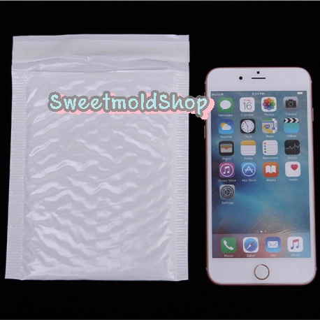 ถุงซองพลาสติกสีขาวมีบับเบิ้ลกันกระแทกเทปกาวในตัว 100 ชิ้น (คลิกเพื่อเลือกขนาด)