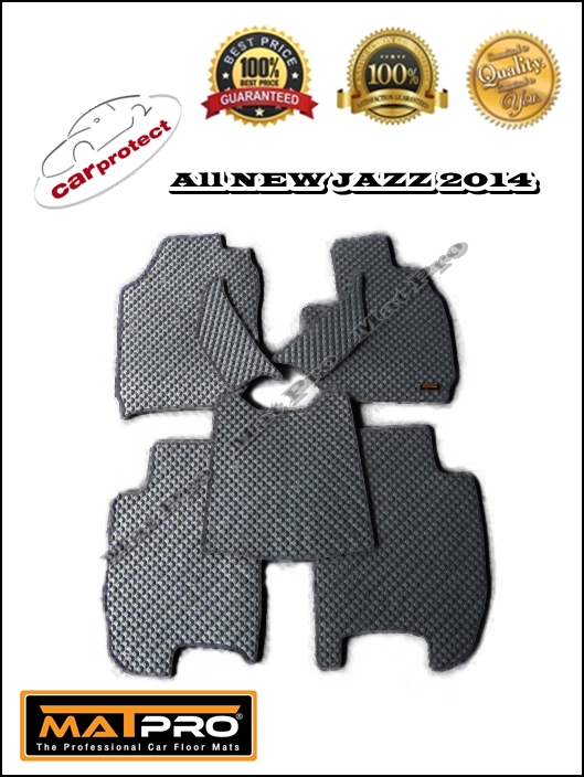 พรมปูพื้นเข้ารูป 100% ลายกระดุม สำหรับรถ รุ่น ALL NEW JAZZ 2014