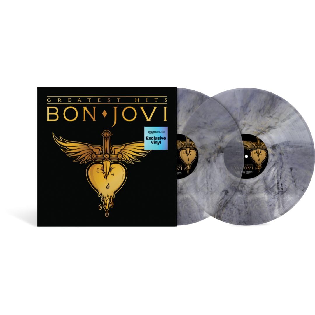 แผ่นเสียง Bon Jovi - Greatest Hits , Amazon Exclusive Black/Gold Smoke , 2 x Vinyl, Album ,US มือหนึ่ง ซีล