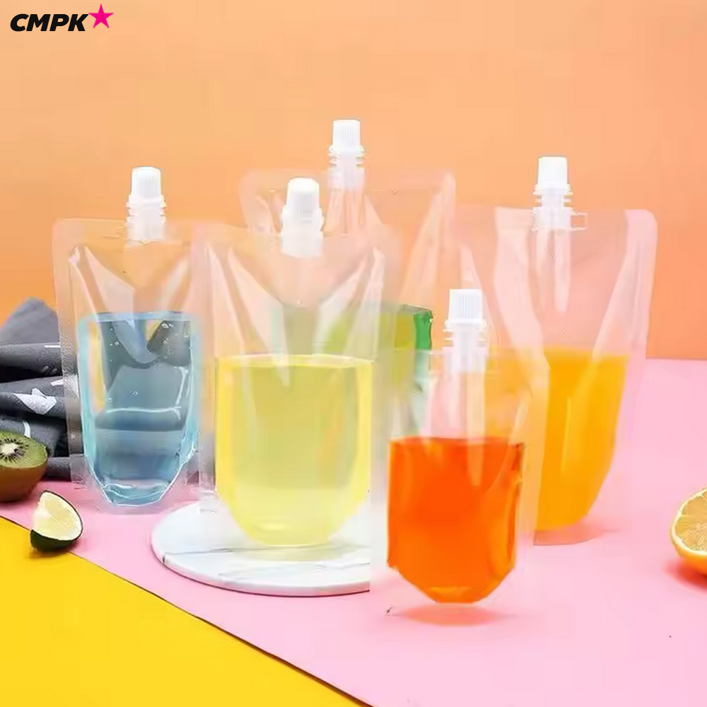 (100 ใบ) ถุงใส่น้ำใสล้วน แบบฝาเกลียวหมุนปิด ใส่ซุป กาแฟ มีฝาเล็ก กลาง ใหญ่ ขนาด 50-600 mL