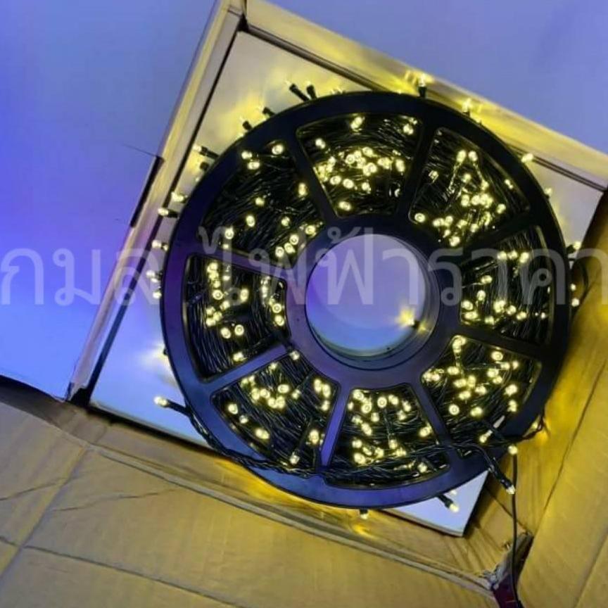 50 เมตร ไฟคริสต์มาสงานคุณภาพส่งห้าง เเสงวอร์มไวท์ warmwhite แบบไฟกระพริบ (สามารถปรับไฟนิ่งหรือไฟกระพริบช้า-เร็ว ได้ ) ไฟประดับตกเเต่ง ไฟประดับสวน ไฟประดับต้นไม้ ไฟประดับต้นคริสมาส ไฟประดับปีใหม่ ไฟปีใหม่ ไฟงานวัด ไฟเส้นตกเเต่ง