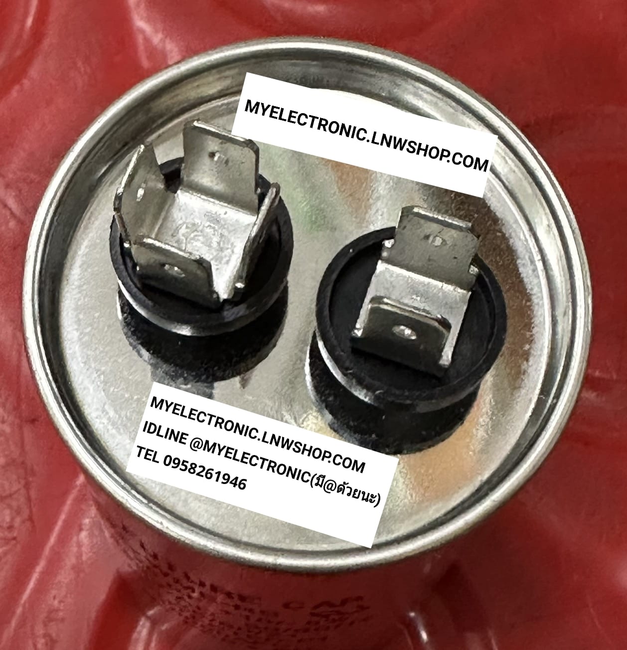 ขาย 25UF450V AC WME-RS คาปาซิเตอร์ อลูมิเนียม เหล็ก CAP เครื่องซักผ้า CAPACITOR 25MFD450V AC ยี่ห้อ FUTURE CAP NO PCB ตัวละ . . . . หน่วย บาท