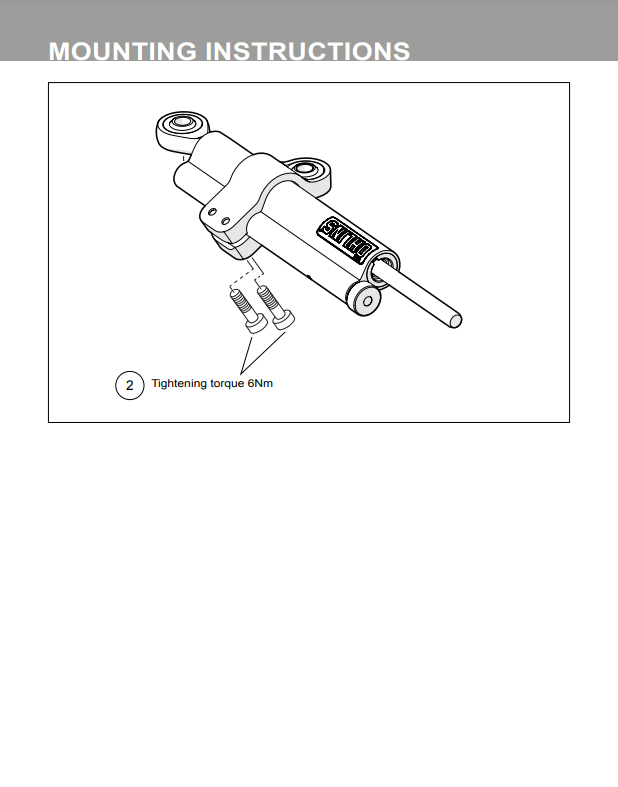 กันสะบัด OHLINS SD 001 FOR Stroke 68 TI