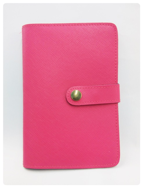 (bbs-801-11) กระเป๋าใส่สมุดบัญชีฯ (6.5") สีบานเย็น PD