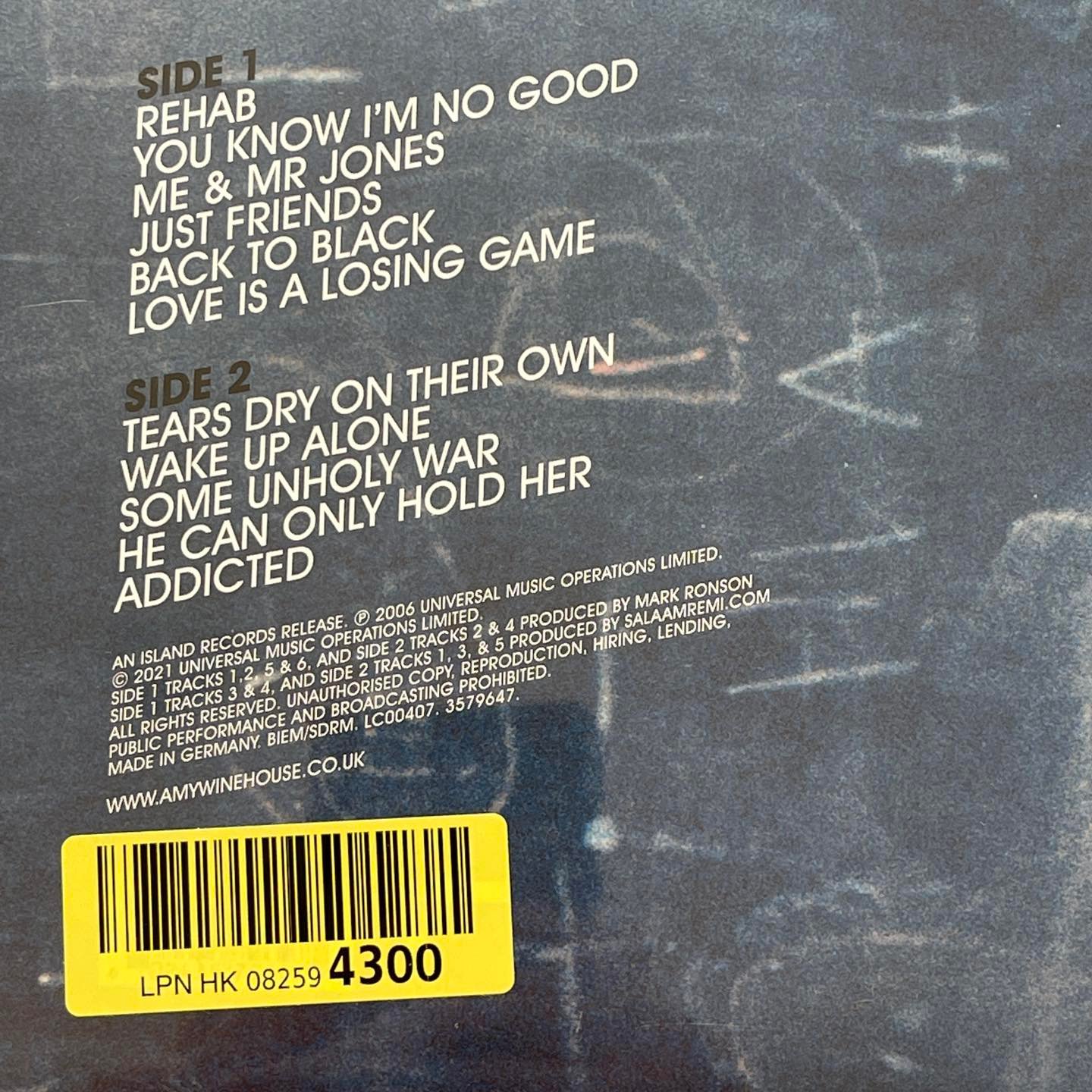 แผ่นเสียง Amy Winehouse – Back To Black **Limited Edition, Picture Disc, Reissue แผ่นเสียงมือหนึ่ง ซีล