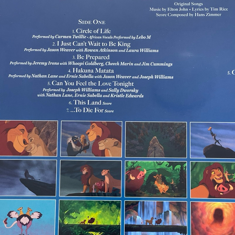 แผ่นเสียง Disney The Lion King (Original Motion Picture Soundtrack) Vinyl,Picture Disc, Zoetrope, 30th Anniversary มือหนึ่ง ซีล