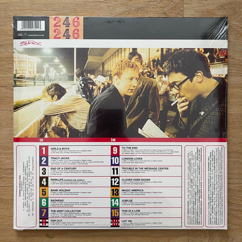 แผ่นเสียง Blur - Parklife , 2 x Vinyl, LP, Album, Reissue, Remastered, Repress, Gatefold มือหนึ่ง ซีล
