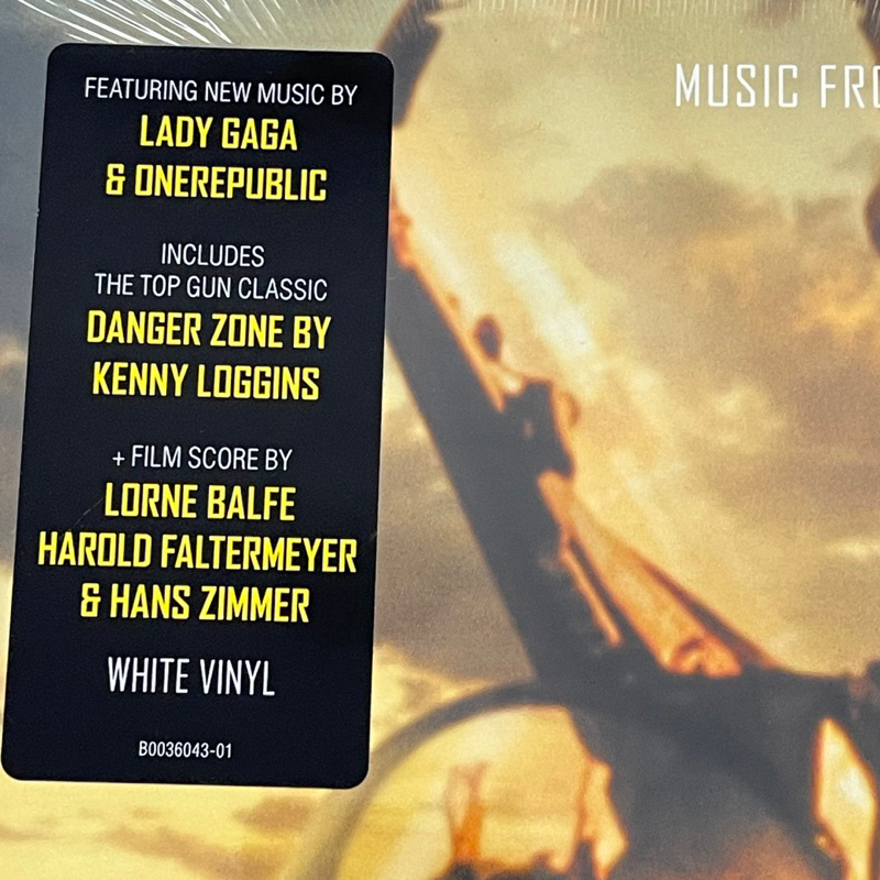 แผ่นเสียง Top Gun: Maverick - Music From The Motion Picture * White Vinyl, LP, Album,มือหนึ่ง ซีล