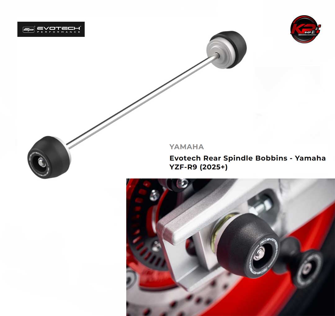 กันล้มหลัง Evotech Rear Spindle Bobbins - Yamaha YZF-R9 (2025+)