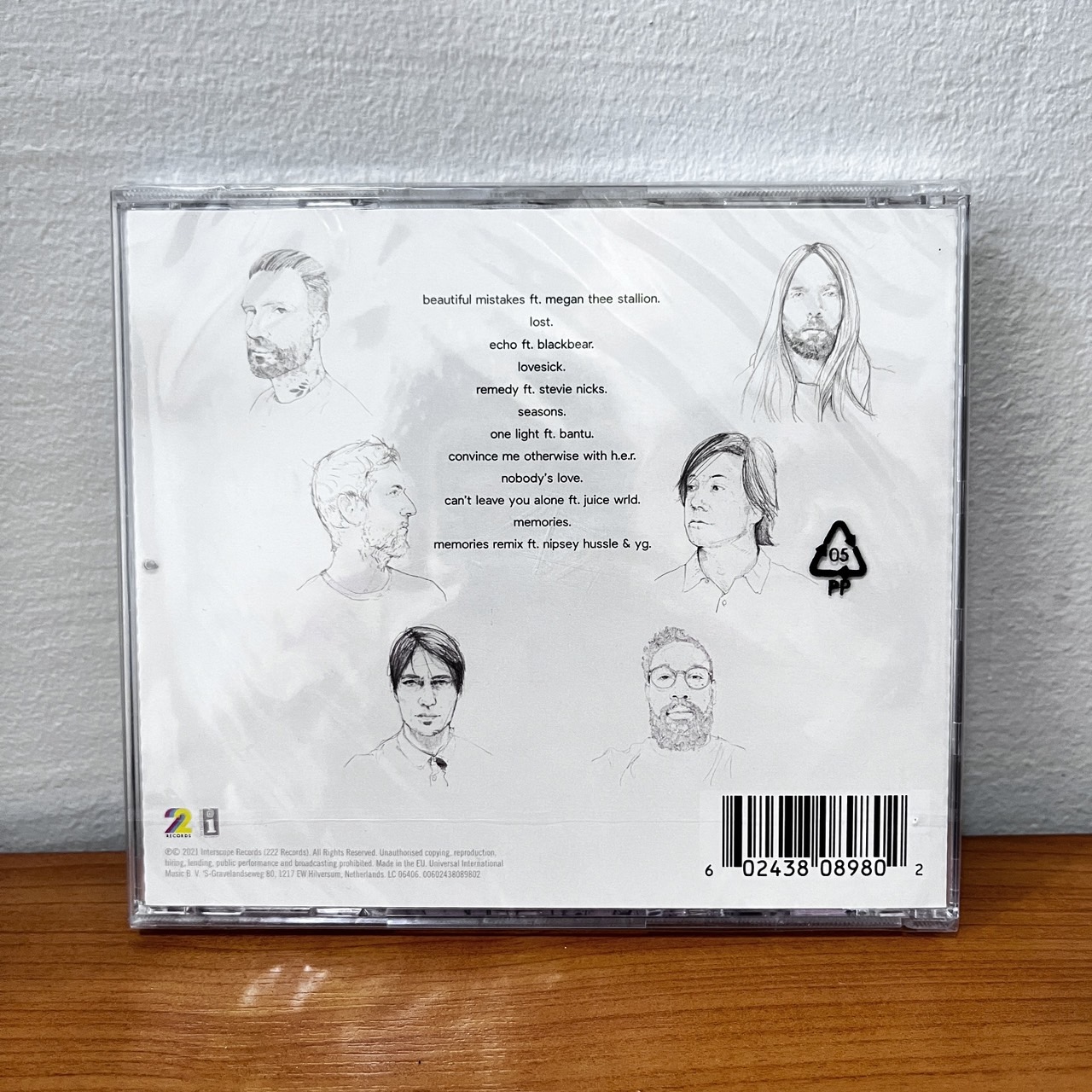 CD ซีดีเพลง Maroon 5 – Jordi (แผ่นแท้,ใหม่,ซีล)