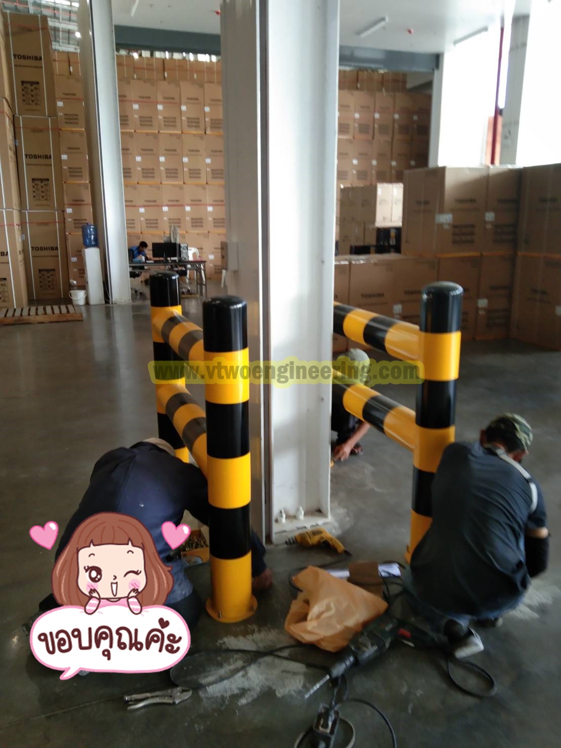 ราวเหล็กกันชน / crash protection barriers No.11