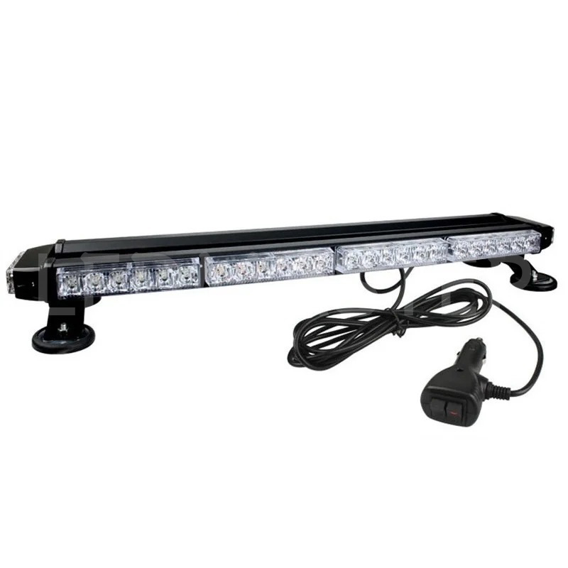 สว่างจัดเต็ม ไฟไซเรน LED ติดหลังคา Siren 54LED แสงแดงสลับน้ำเงิน ไฟไซเรนติดหลังคารถ งานพรีเมี่ยม คุณภาพสูง มีประกันสินค้า