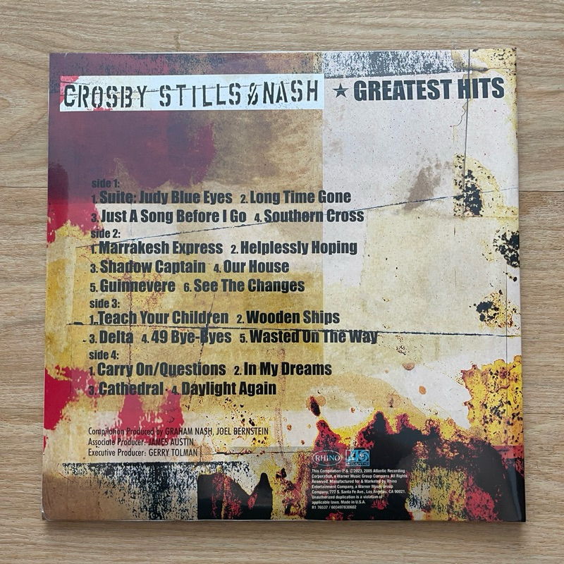 แผ่นเสียง Crosby, Stills & Nash - Greatest Hits ,2 x Vinyl, LP, Compilation, Reissue, Stereo, มือหนึ่ง ซีล