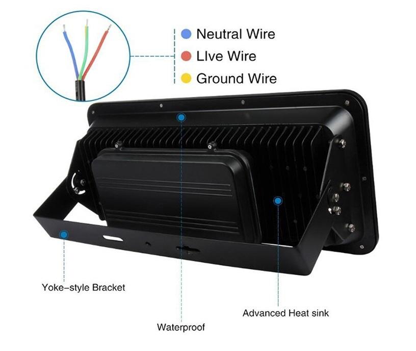 โคมสปอร์ตไลท์ 600w LED FLOODLIGHT 600 watt รุ่น Super Bright Outdoor High Power สว่างสุด คุณภาพสูง ใช้ส่องเพื่อให้ความสว่างตามสถานที่ต่างๆที่มีขนาดใหญ่ (เเสงวอร์มไวท์) จำนวน 1 ชิ้น