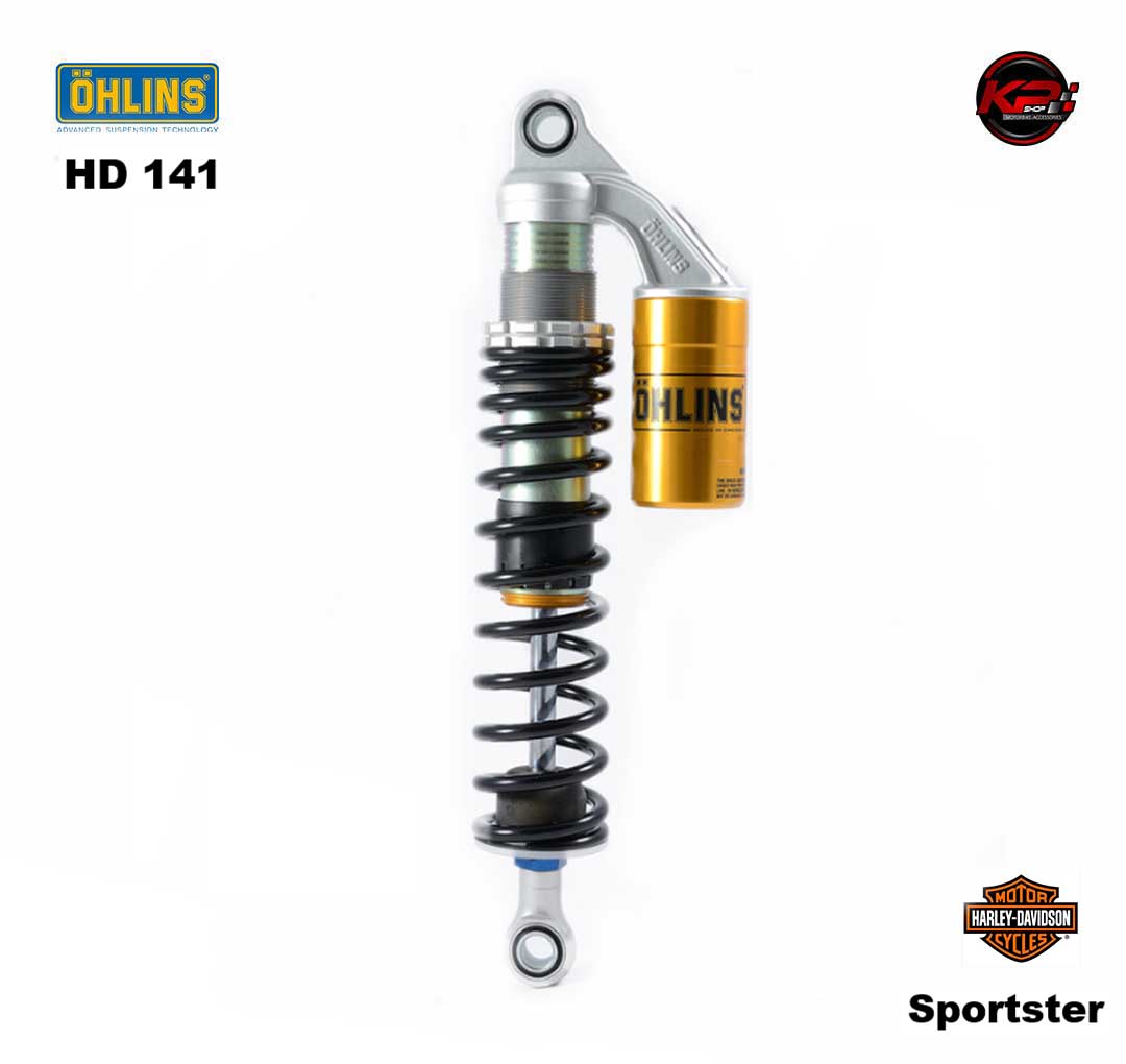 โช๊คอัพหลัง OHLINS HD 141 (336 mm, black springs) Harley-Davidson Sportster XL