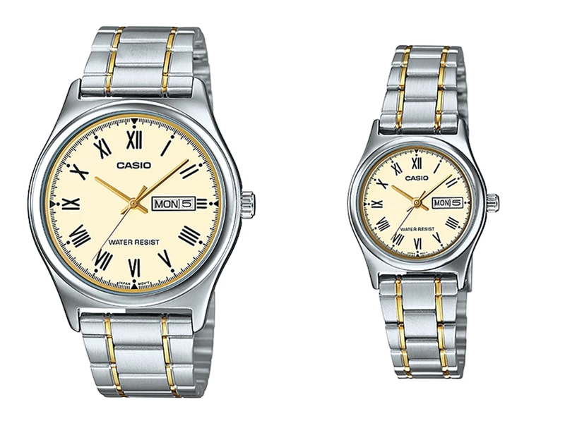 นาฬิกาคู่รัก MTP-V006SG-9B & LTP-V006SG-9B