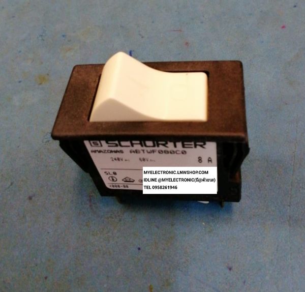 ขาย สวิทช์เปิดปิด4ขา ยี่ห้อSCHURTER รุ่น ABTWF080C0 สวิทช์4ขาทอง สวิทช์เบรคเกอร์ เปิดปิด ไม่เด้ง 8A250VAC 60VDC AMAZONAS ราคาตัวละ บาท