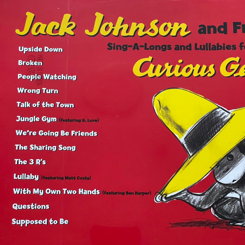 แผ่นเสียง Jack Johnson - Sing-A-Longs And Lullabies For The Film Curious George ,Vinyl Us มือหนึ่ง ซีล