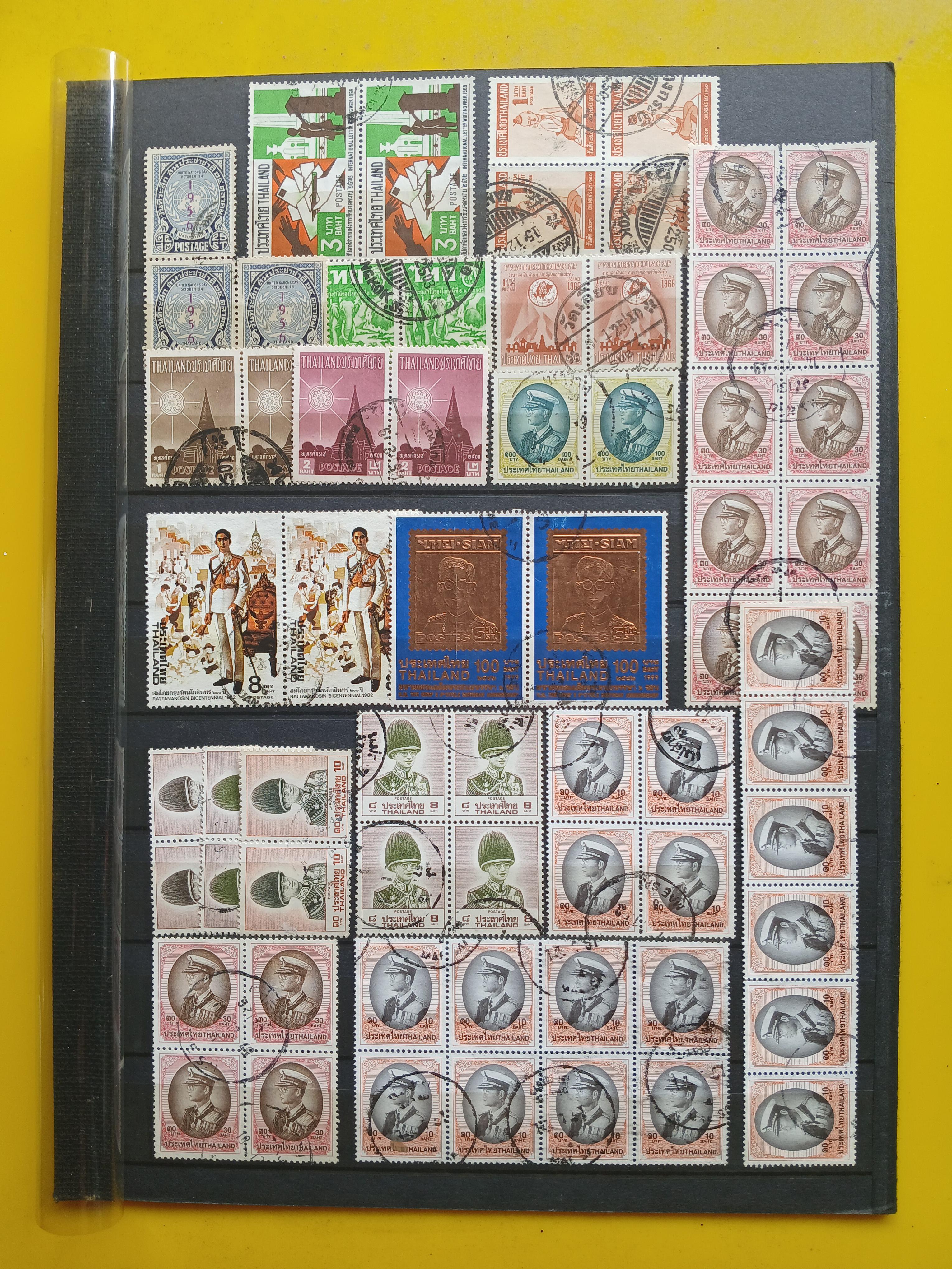 แสตมป์ไทยใช้แล้ว มีบล็อก,คู่,ดวงติดกัน มีหน้าดวง 100,200 บาท ส่งพร้อมเม้าท์ตามภาพครับ (B1,B2)