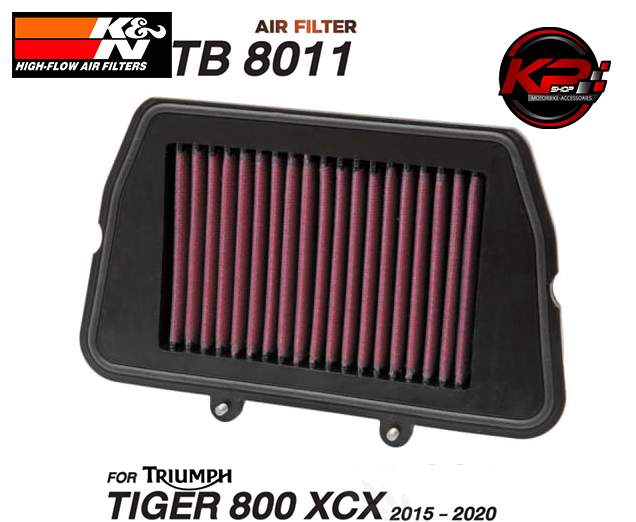 กรองอากาศ K&N สำหรับ TRIUMPH TIGER 800 XCX (15-20) (TB 8011)