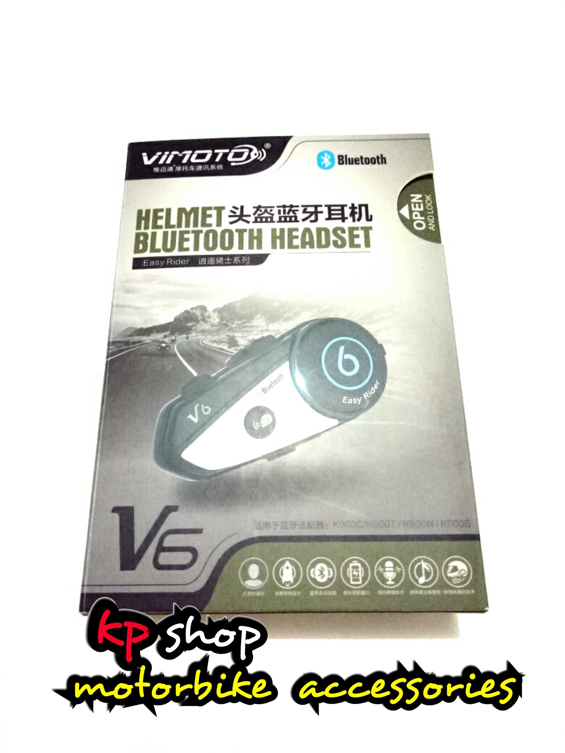 บลูทูธติดหมวก vimoto v6