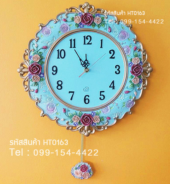 ของขวัญเปิดร้านสไตล์วินเทจเก๋ๆ นาฬิกาติดผนังลายหลุยส์กุหลาบ