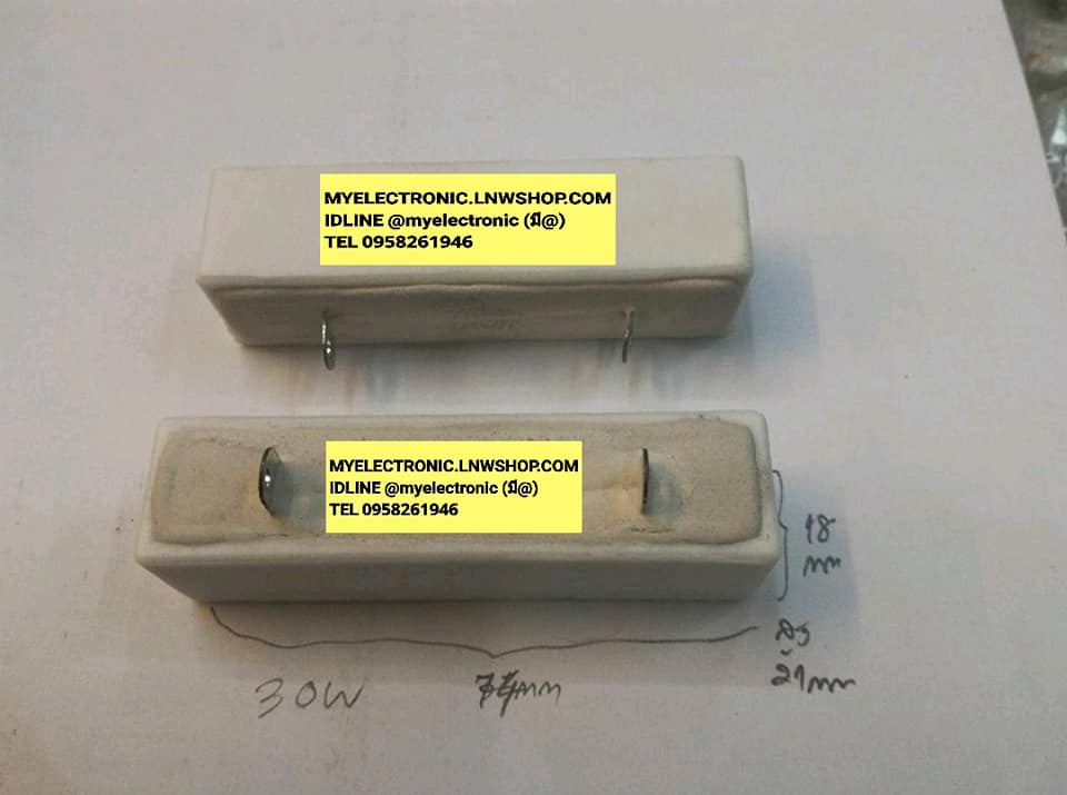 ขาย 5โอห์ม30วัตต์ R5 OHME30W RESISTER30WATT 5R30W ขายตัวต้านทาน 5โอห์ม30วัตต์ R5R30W R30W5R ราคาตัวละ . , , หน่วย บาท