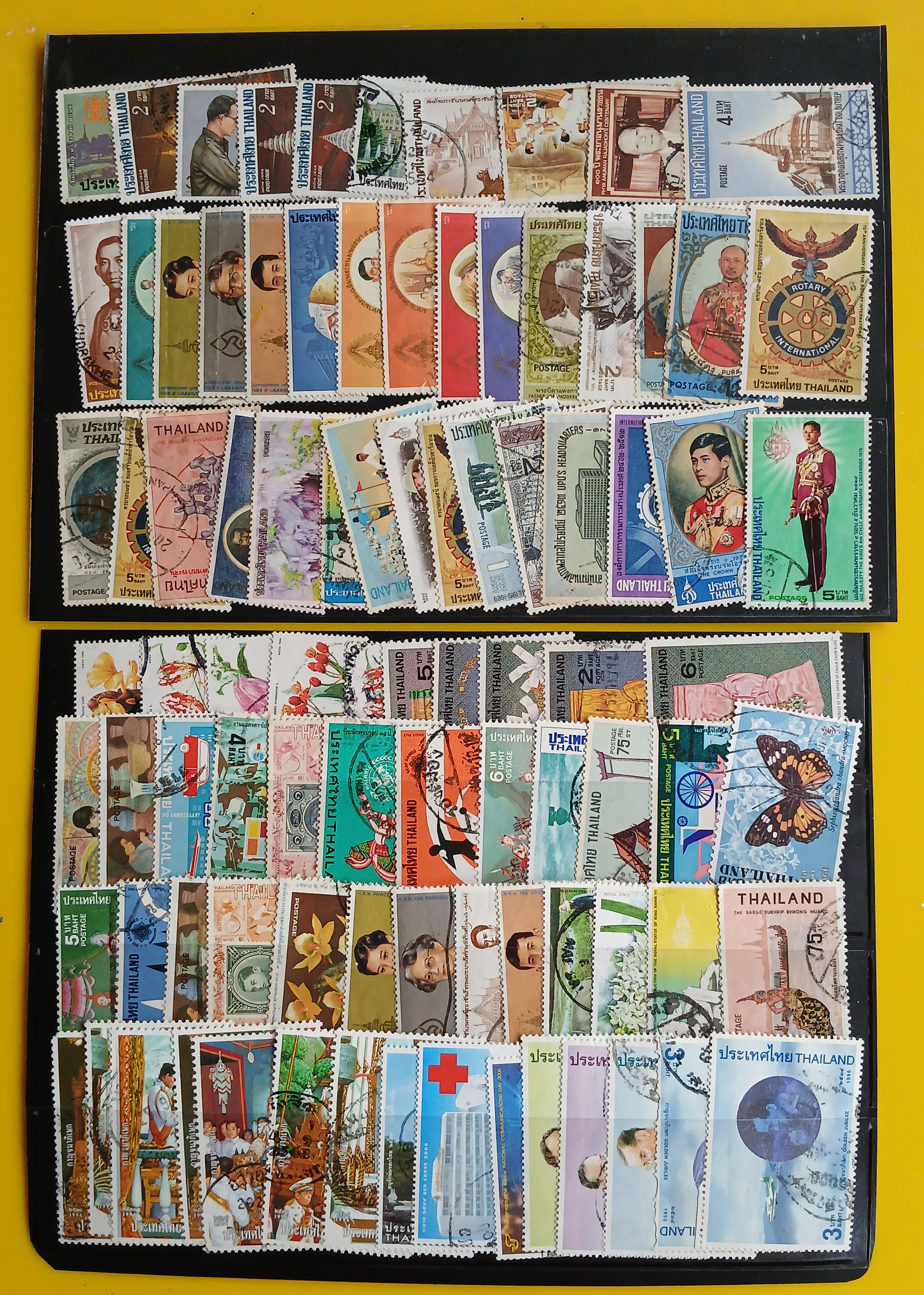 แสตมป์ไทยใช้แล้ว ส่งพร้อมเม้าท์ 220 ดวง