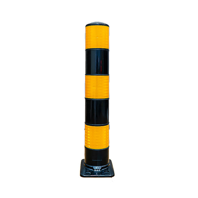 เสาจราจร TPU100cm. ES5 สีดำ-เหลือง