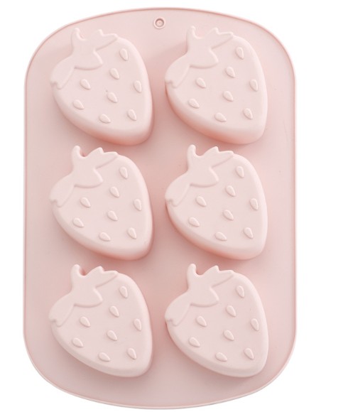 แม่พิมพ์สตอเบอรี่ 6 ช่องขนาด 80 กรัม