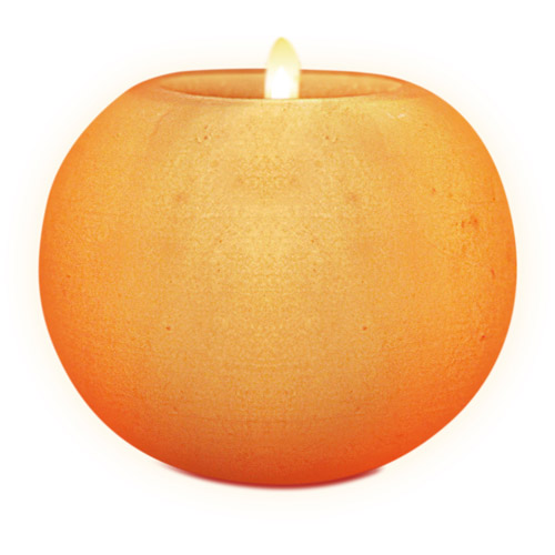 Himalayan Candle Holder Round Shape เชิงเทียนเกลือหิมาลายันทรงกลม