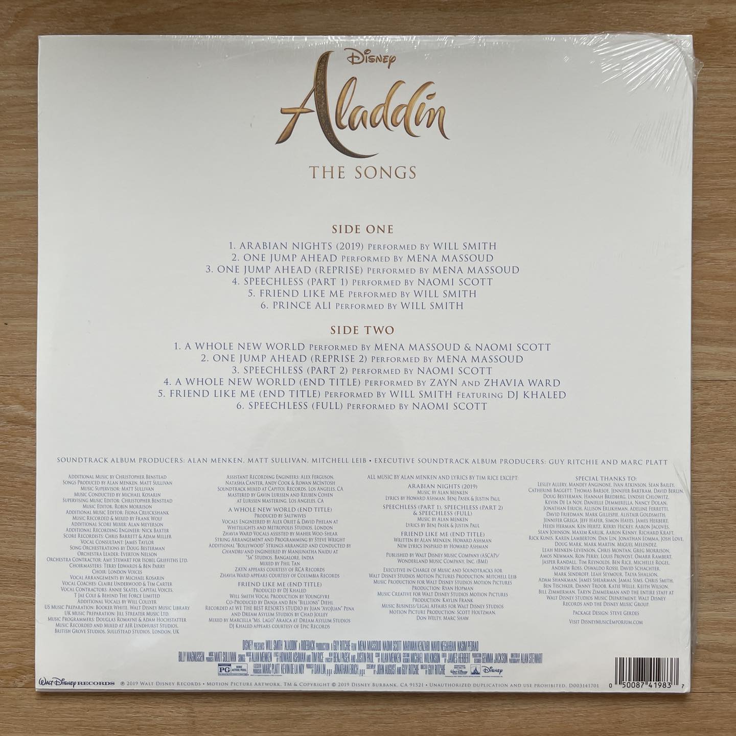 แผ่นเสียง Various - Disney's Aladdin The Songs แผ่นเสียงมือหนึ่ง ซีล