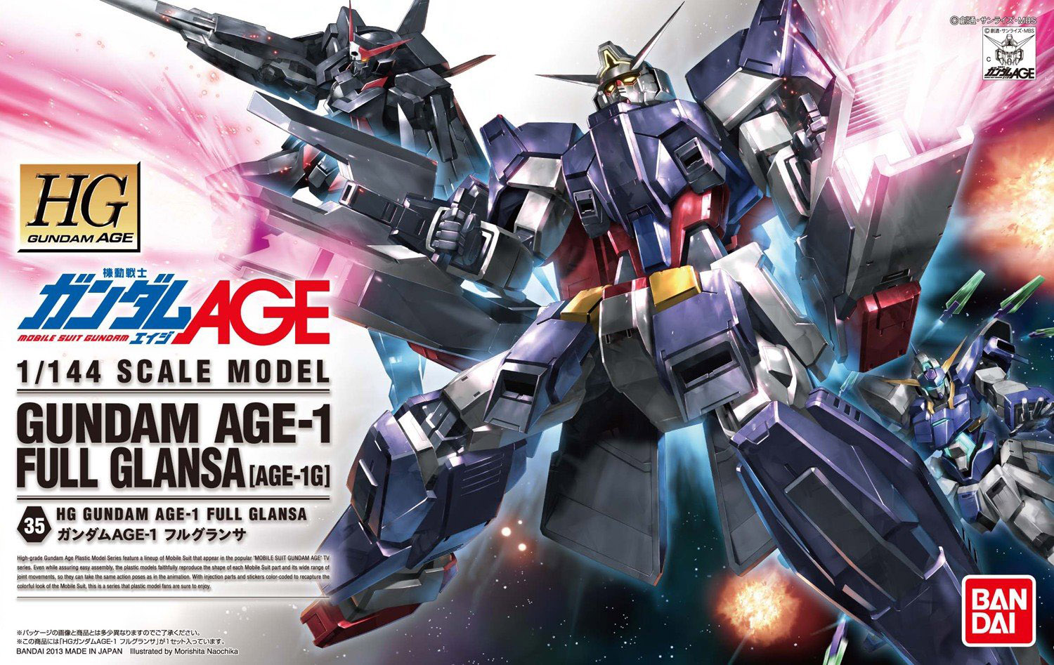 1057390 BANDAI SPIRITS GUNDAM AGE HG 1/144 Gundam AGE-1 Full Gransa