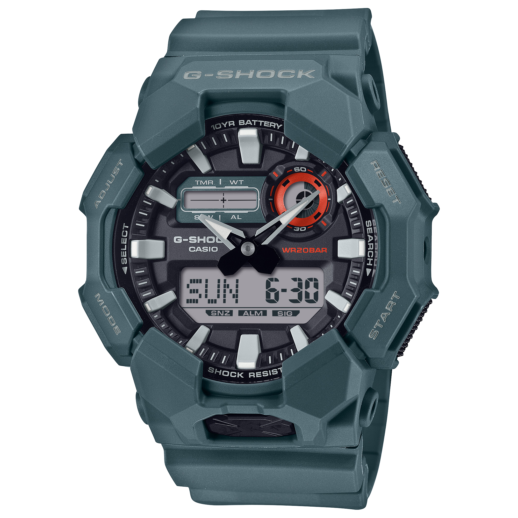 GA-010-2A | อะนาล็อก-ดิจิตอลมาตรฐาน | ซีรีส์ GA-010 | G-SHOCK | นาฬิกา | CASIO